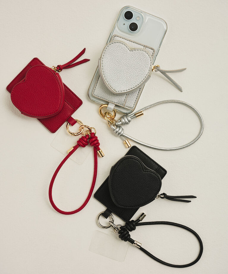 IROMEKI「MagSafe対応コインケース カードケース IROMEKI heart charm mag case」|ストラップ|