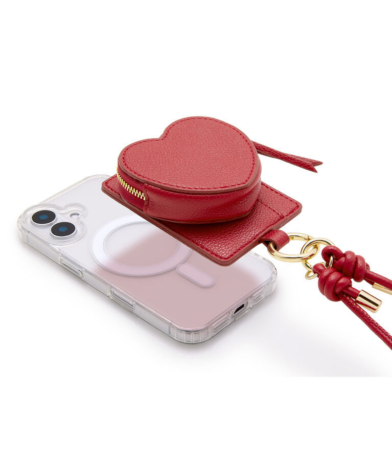 IROMEKI「MagSafe対応コインケース カードケース IROMEKI heart charm mag case」|ストラップ|