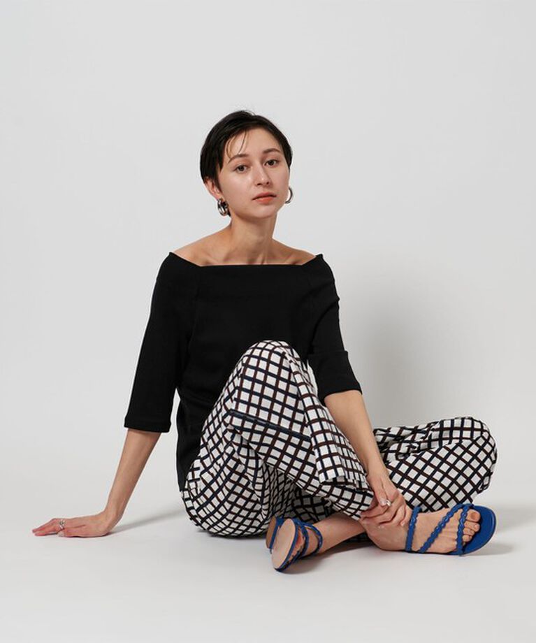 UNITED ARROWS「スクープドネック ハーフスリーブ カットソー」|Tシャツ・カットソー|