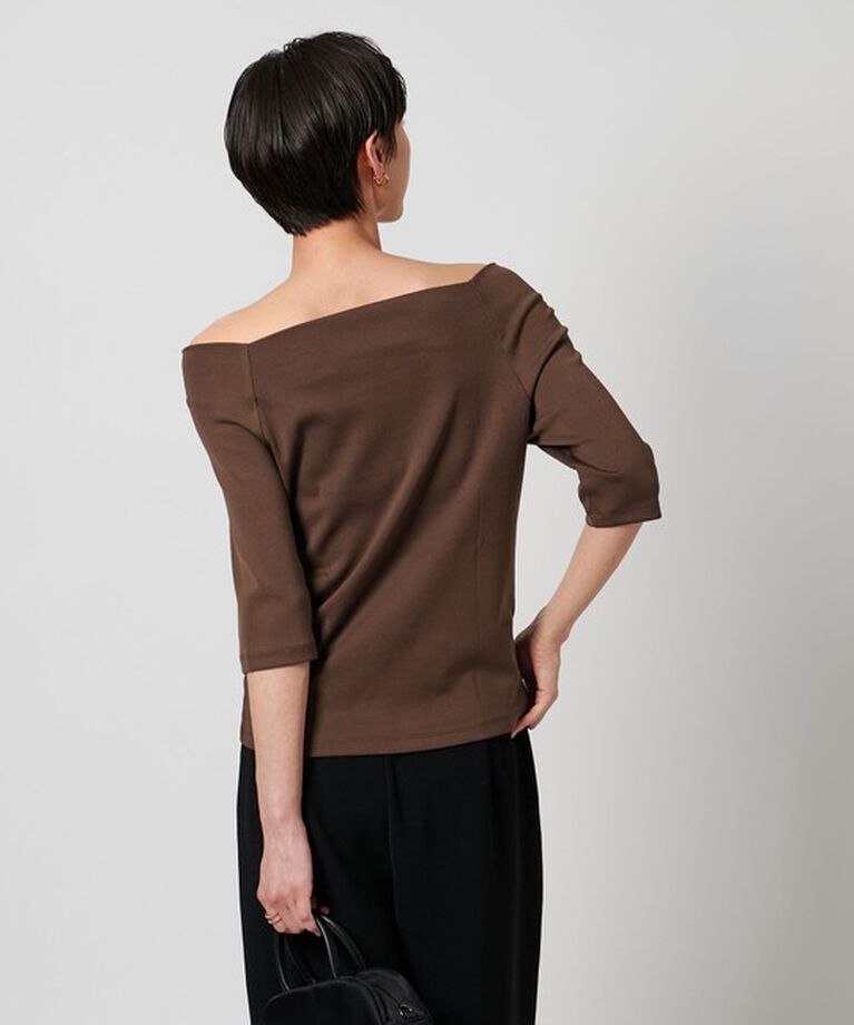 UNITED ARROWS「スクープドネック ハーフスリーブ カットソー」|Tシャツ・カットソー|