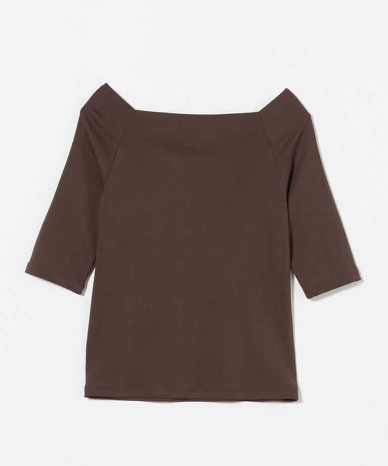 UNITED ARROWS「スクープドネック ハーフスリーブ カットソー」|Tシャツ・カットソー|