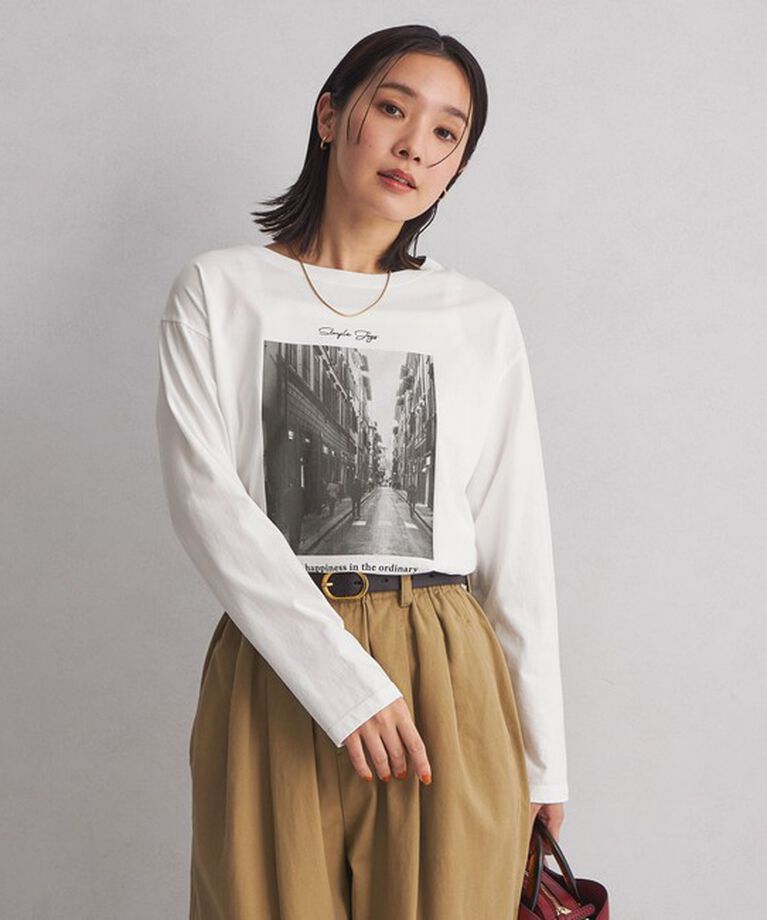 UNITED ARROWS green label relaxing「＜at ease＞フォトプリント カットソー」|Tシャツ・カットソー|