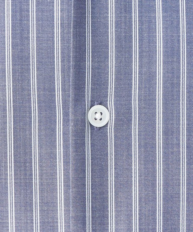 UNITED ARROWS green label relaxing「ウォッシャブルトロ ジャストルーズ ストライプ 半袖 シャツ  -ストレッチ-」|シャツ・ブラウス|