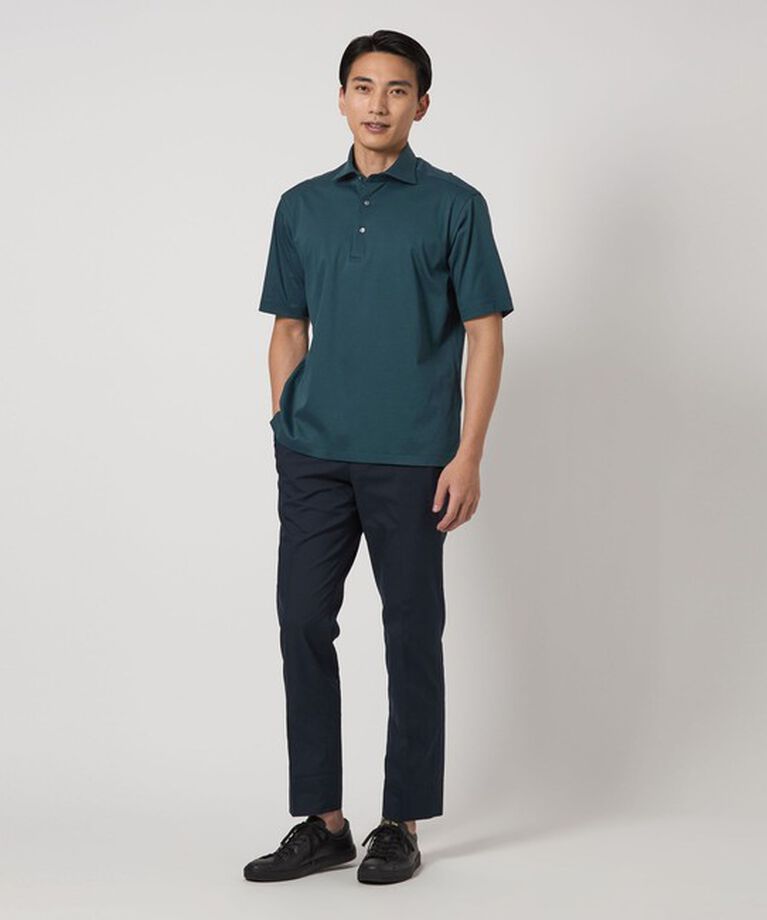 UNITED ARROWS green label relaxing「A/S ポンチ カッタウェイ ポロシャツ -汗染み防止-」|ポロシャツ|