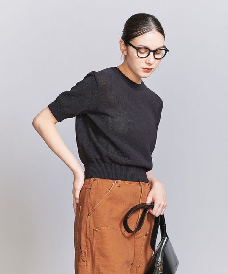 BEAUTY&YOUTH UNITED ARROWS「コイルニット ショートスリーブ プルオーバー -ウォッシャブル-」|ニット・セーター|