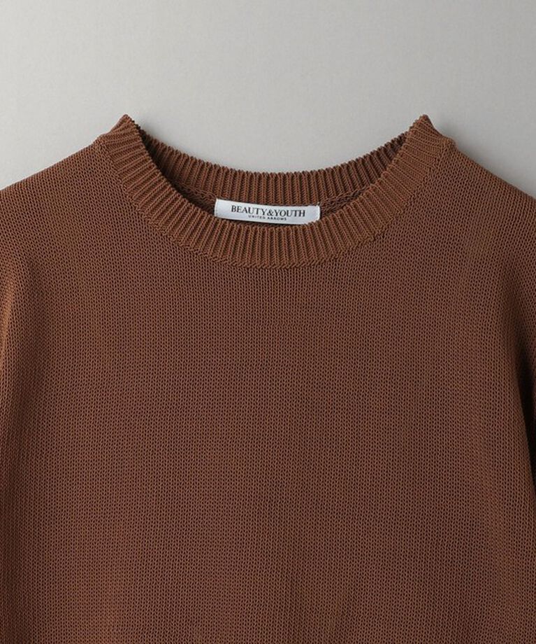 BEAUTY&YOUTH UNITED ARROWS「コイルニット ショートスリーブ プルオーバー -ウォッシャブル-」|ニット・セーター|