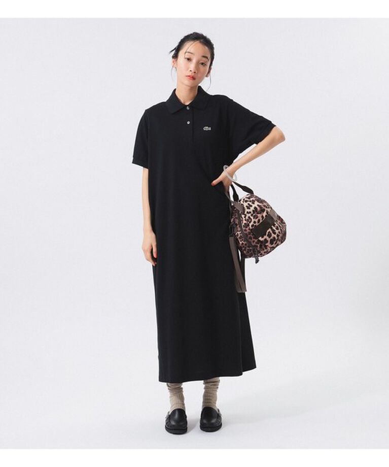 BEAMSBOY「LACOSTE / ロング ピケ ドレス」|ワンピース|BLACK