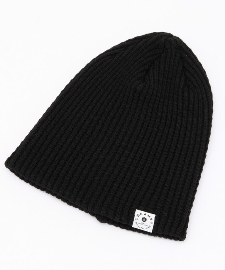 BEAMS「BEAMS / ルーズ ビーニー」|ハット|BLACK