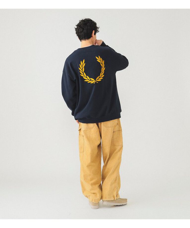 BEAMS「FRED PERRY / 別注 エンブロイダリー クルーネック スウェット」|スウェット・ジャージ|