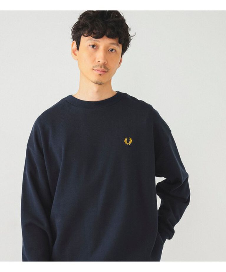 BEAMS「FRED PERRY / 別注 エンブロイダリー クルーネック スウェット」|スウェット・ジャージ|