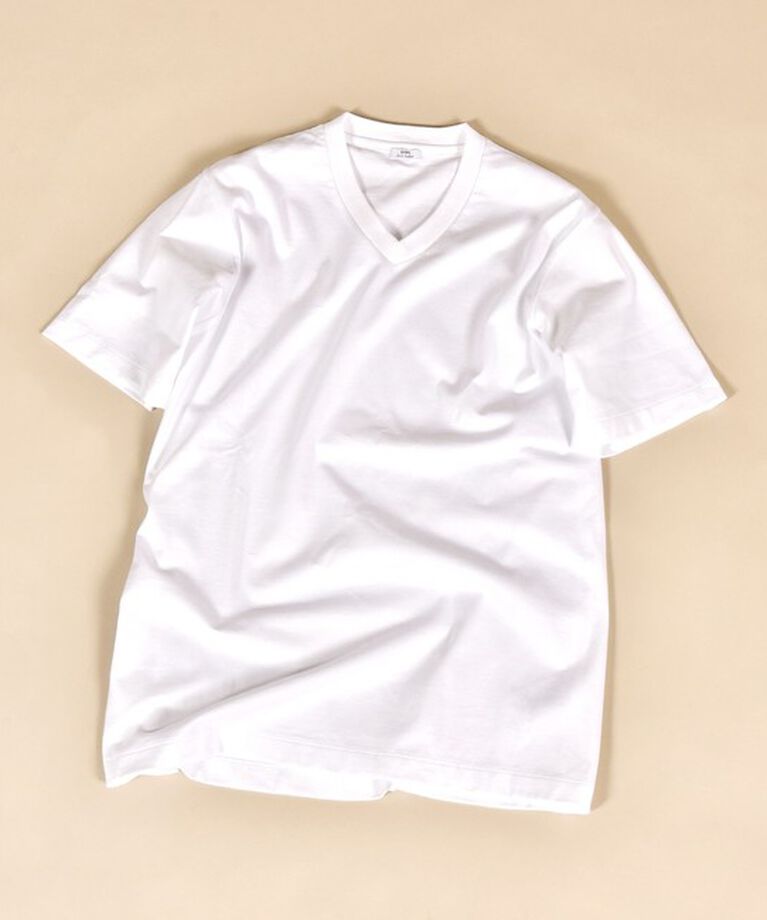 SHIPS「SHIPS: 抗菌・防臭 NANO-FINE（R） コットン Vネック Tシャツ」|Tシャツ・カットソー|