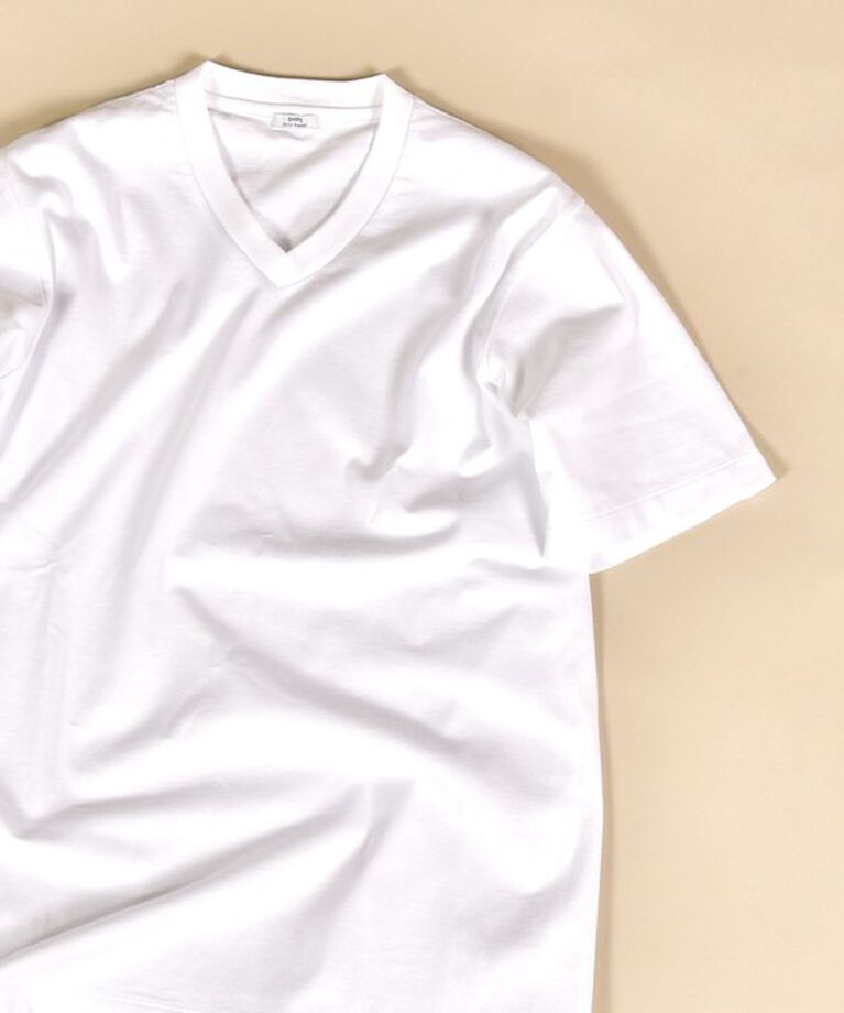 SHIPS「SHIPS: 抗菌・防臭 NANO-FINE（R） コットン Vネック Tシャツ」|Tシャツ・カットソー|