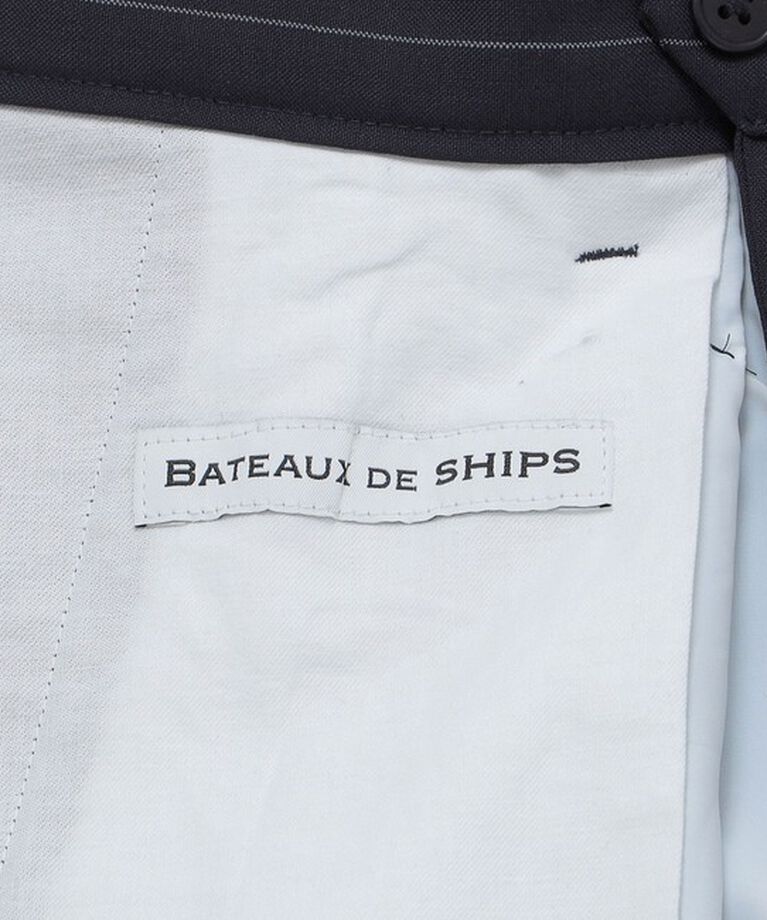 SHIPS「BATEAUX DE SHIPS: ウール/モヘヤ ワイドテーパード トラウザーズ」|スラックス|