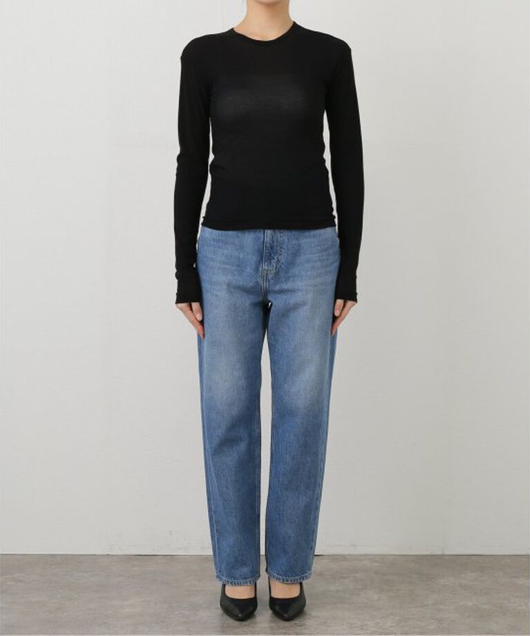IENA LA BOUCLE「babaco/ババコ Twisted cotton back tied ロングスリーブプルオーバー BA01-CR25」|Tシャツ・カットソー|