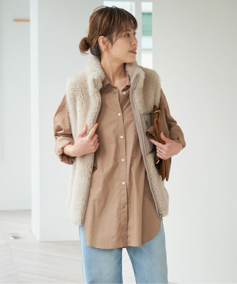 Spick and Span「≪追加≫50コットンオーバーシャツ」|シャツ・ブラウス|