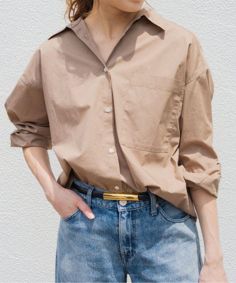 Spick and Span「≪追加≫50コットンオーバーシャツ」|シャツ・ブラウス|