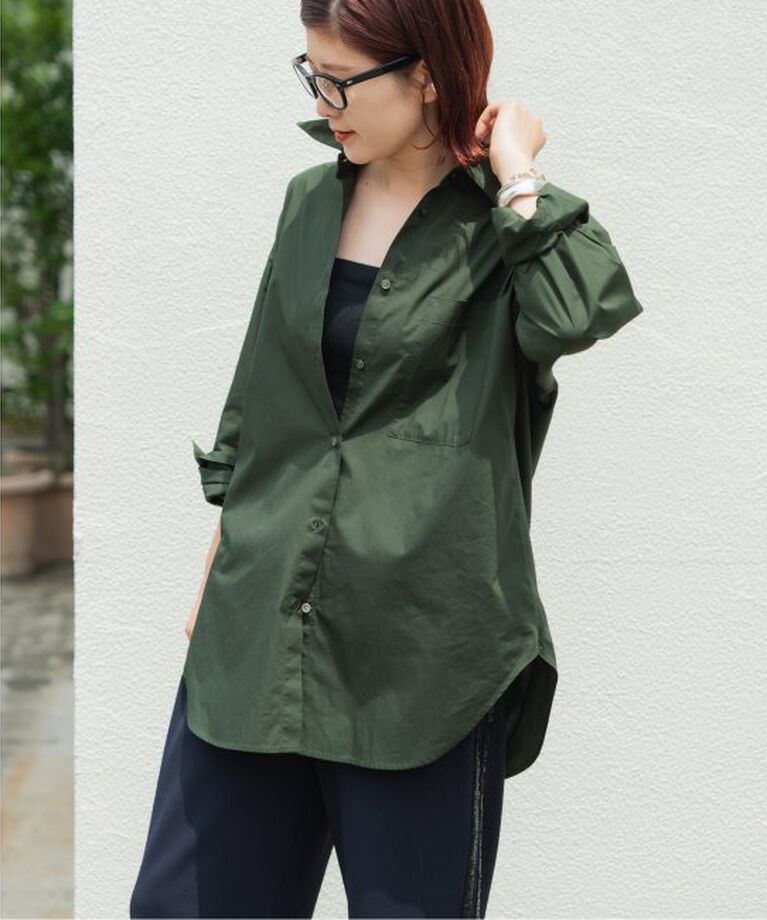 Spick and Span「≪追加≫50コットンオーバーシャツ」|シャツ・ブラウス|
