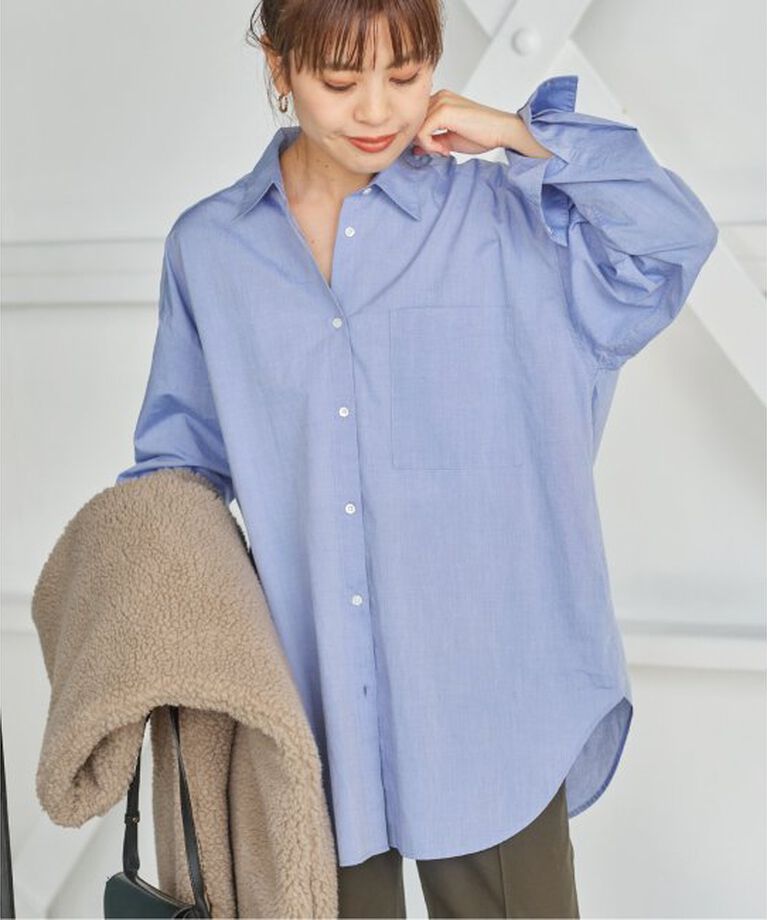 Spick and Span「≪追加≫50コットンオーバーシャツ」|シャツ・ブラウス|