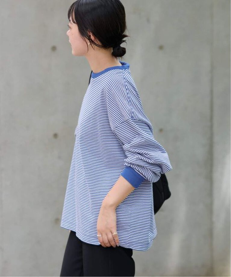 FRAMeWORK「≪追加≫ミジンボーダーロンT」|Tシャツ・カットソー|
