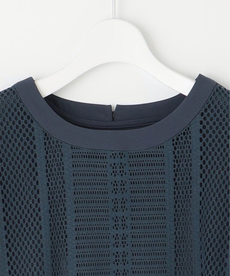 自由区「【カタログ掲載・洗える】レースエッジ Tシャツ&タンクトップセット トップス」|Tシャツ・カットソー|