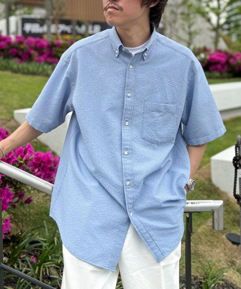 NOLLEY'S goodman「【PrimeFlex DotAir】《吸水速乾》BDシャツ 25SS」|シャツ・ブラウス|サックス