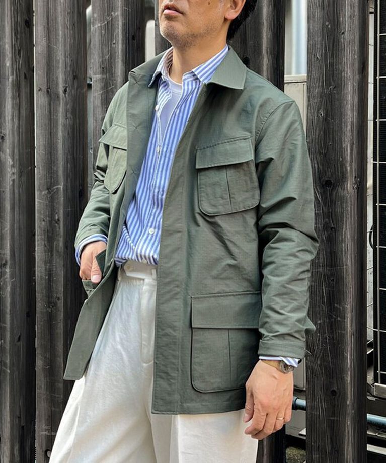 NOLLEY'S goodman「《撥水/ウォッシャブル》リップストップ ストレッチファティーグJK 25SS」|ミリタリージャケット|