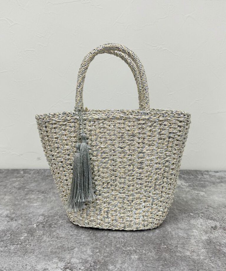 fredy emue「タッセルメタリックフィルムカゴバッグ」|かごバッグ|