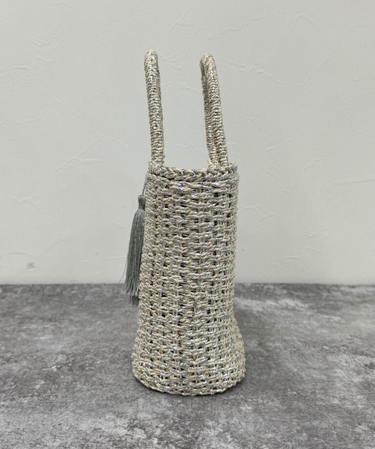 fredy emue「タッセルメタリックフィルムカゴバッグ」|かごバッグ|
