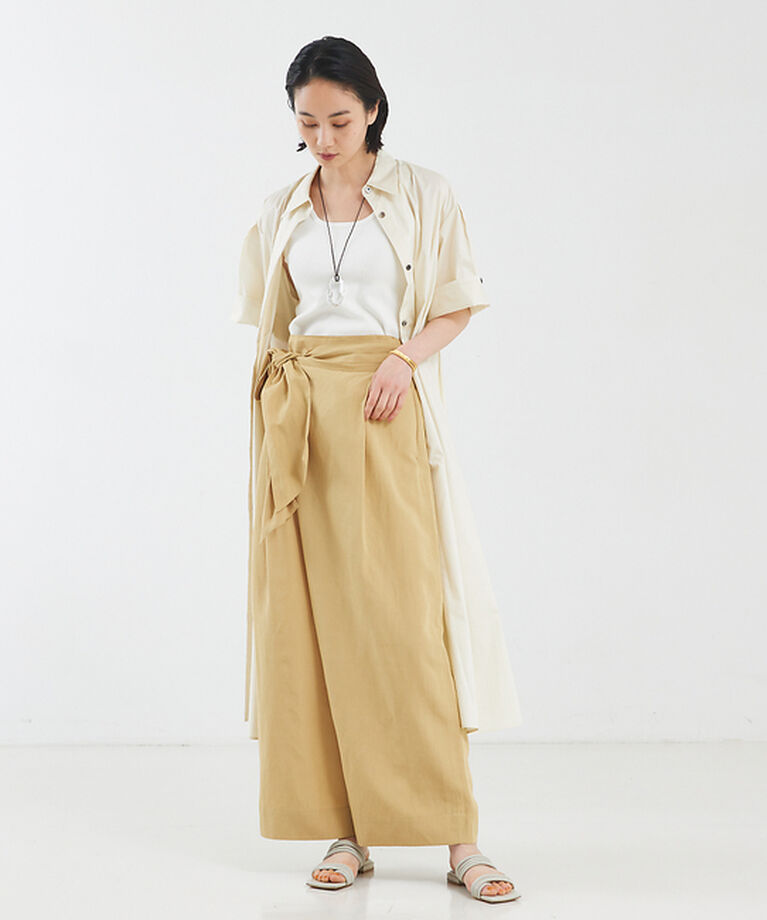 qualite「ライトリネンラップパンツ」|その他|