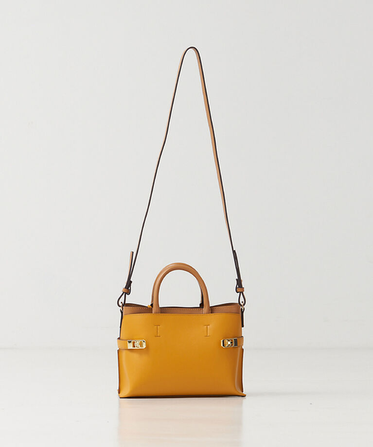 LOWELL things「【TVドラマ使用商品】Dual/ベルテッドスクエアminiトートBAG」|トートバッグ|マスタード