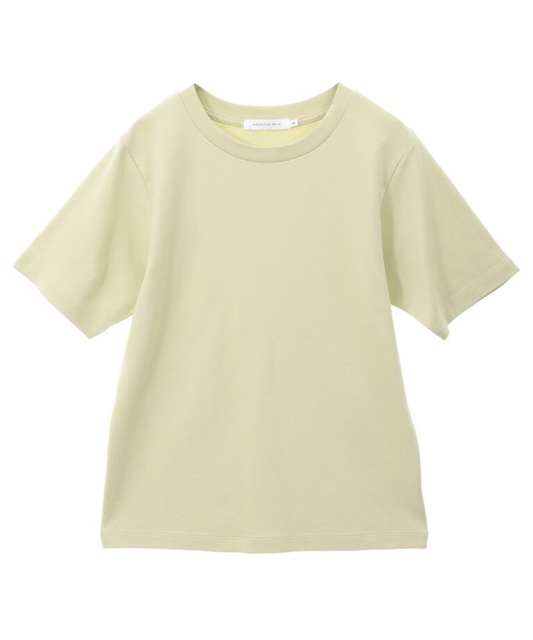 AMERICAN HOLIC「きれいめコットンベーシックTシャツ(5分袖)」|Tシャツ・カットソー|