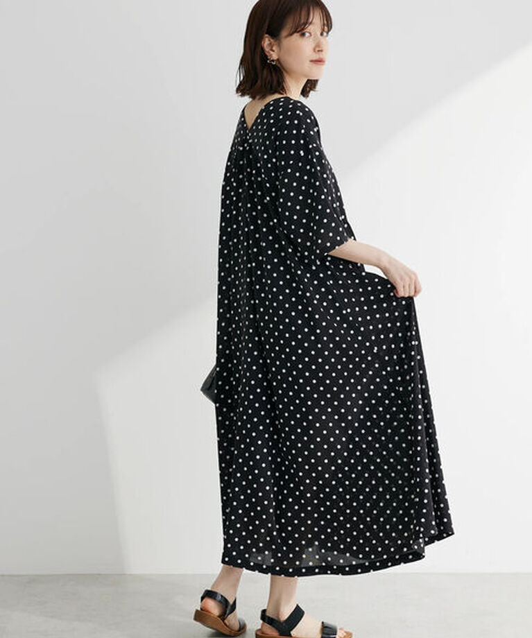 Green Parks「・novem9　ドットpt　Aラインワンピース」|ワンピース|