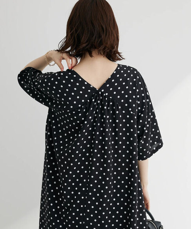 Green Parks「・novem9　ドットpt　Aラインワンピース」|ワンピース|