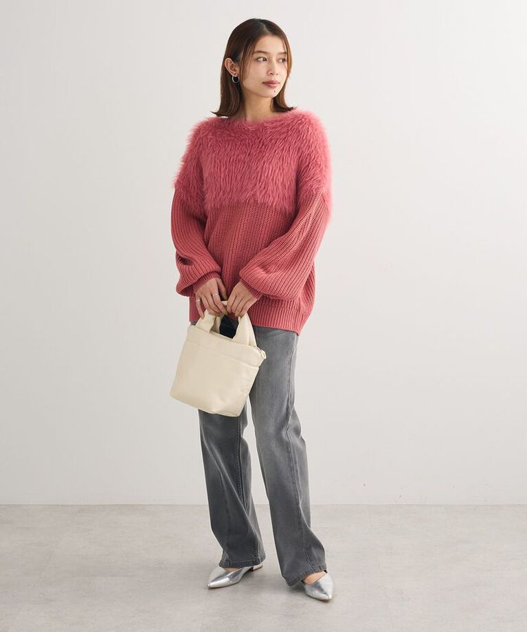 Green Parks「・Petit Fleur シャギーキリカエニット」|ニット・セーター|