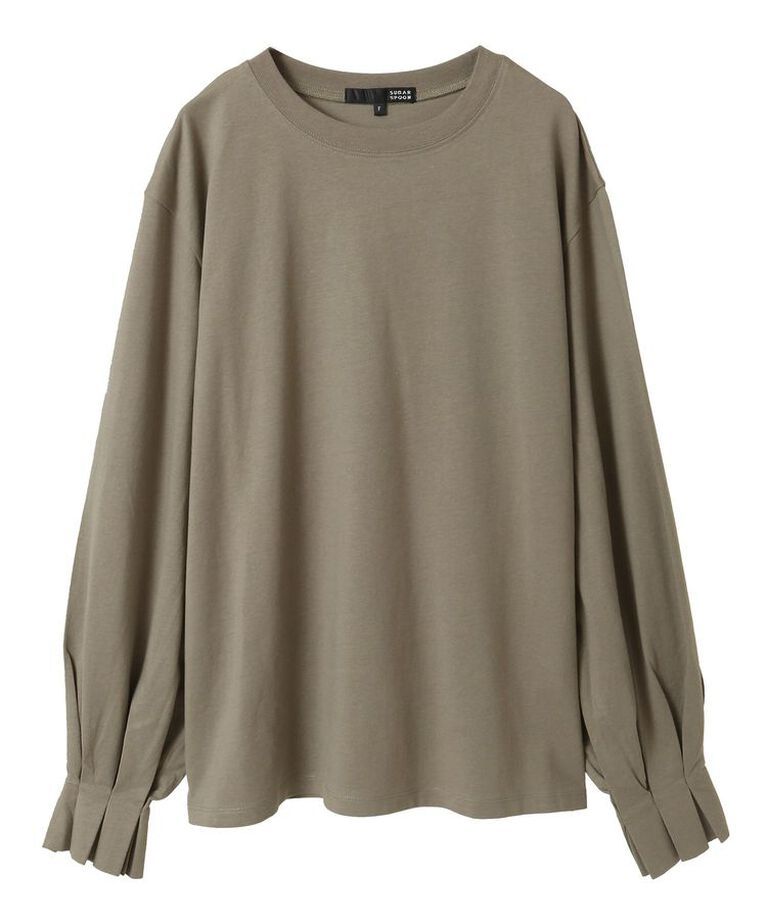 Green Parks「・SUGAR SPOON タックスリーブロンTEE」|Tシャツ・カットソー|Gray Beige