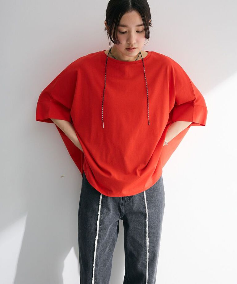 Green Parks「冷やっとすずやかドルマンプルオーバー」|Tシャツ・カットソー|