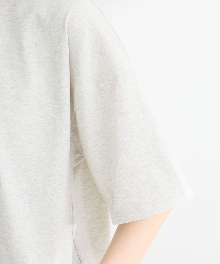 Green Parks「ムジークタイガー/裾ドロスト刺繍Tシャツ」|Tシャツ・カットソー|