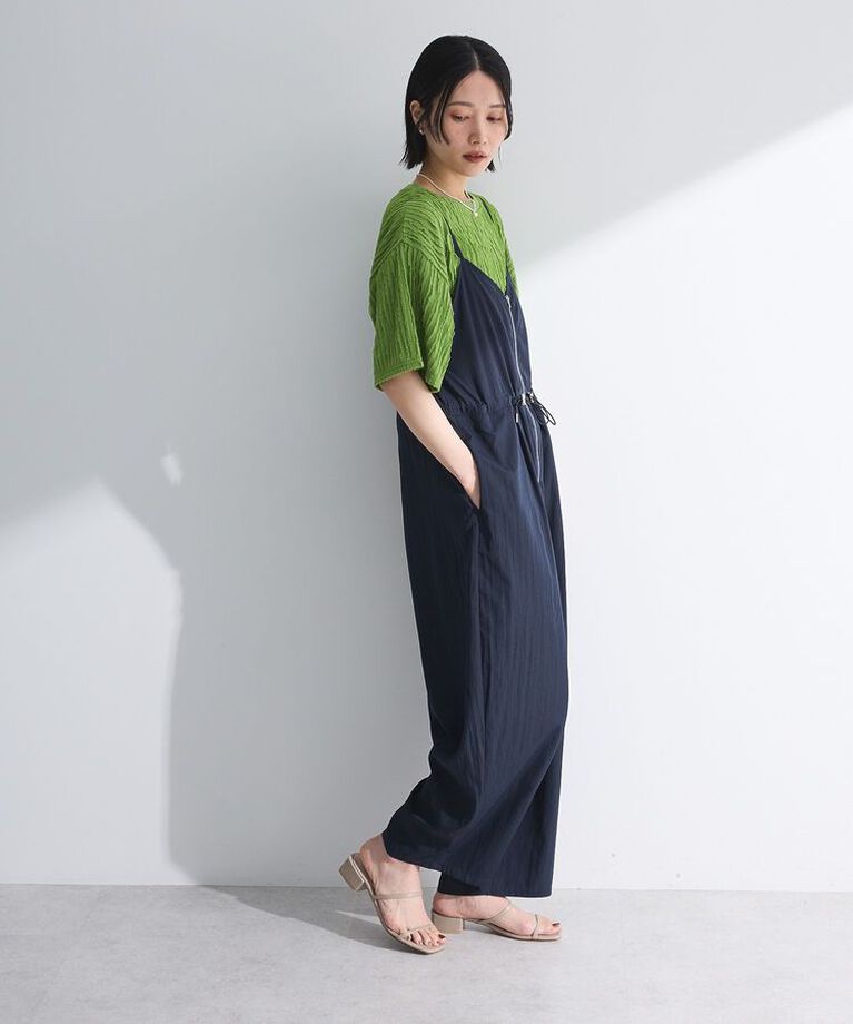 Green Parks「5分袖フリルカットプルオーバー」|Tシャツ・カットソー|