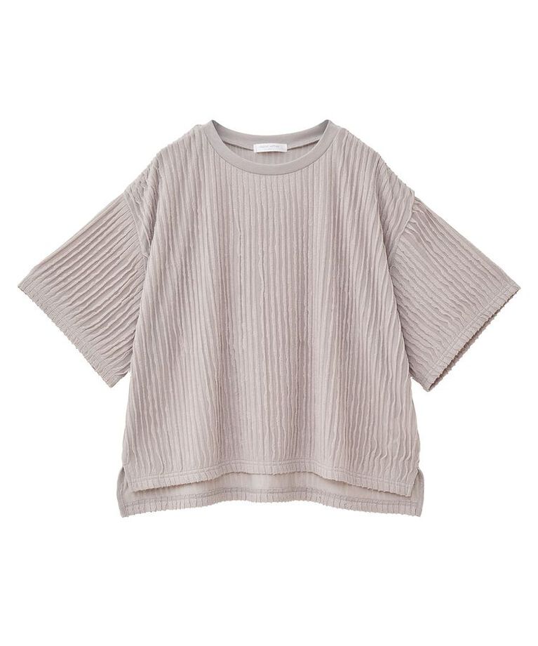 Green Parks「5分袖フリルカットプルオーバー」|Tシャツ・カットソー|
