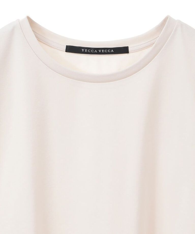 YECCA VECCA「コットンスムースノースリーブトップス」|Tシャツ・カットソー|