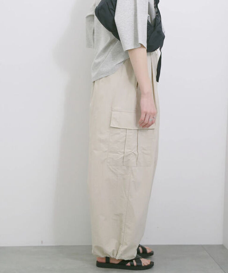 Samansa Mos2 blue「◎ナイロンカーゴパンツ」|その他|