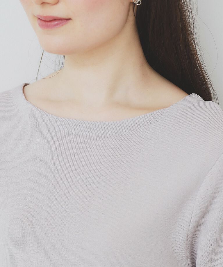 index「《6color/XS-LLsize》ドライタッチ デザインスリーブニット【洗濯機洗い可/接触冷感/抗」|ニット・セーター|