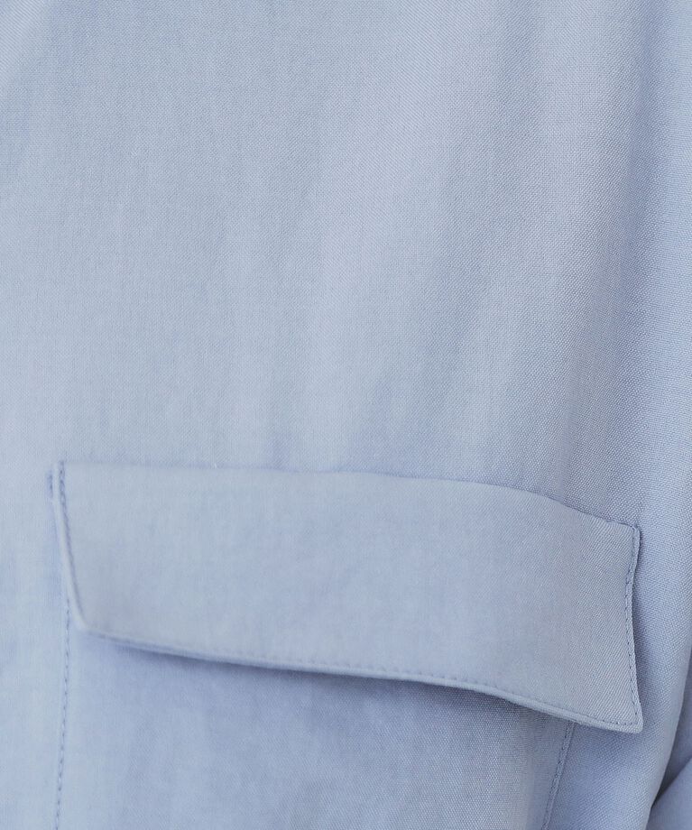 index「《6color/XS-LLsize》ダブルポケットスキッパーシャツワンピース【洗濯機洗い可/抗ピル/」|ワンピース|