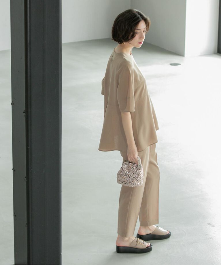 OPAQUE.CLIP「《6color/SS-LLsize》着丈が選べる！美脚イージーテーパードパンツ/セットアップ対応【ス」|その他|