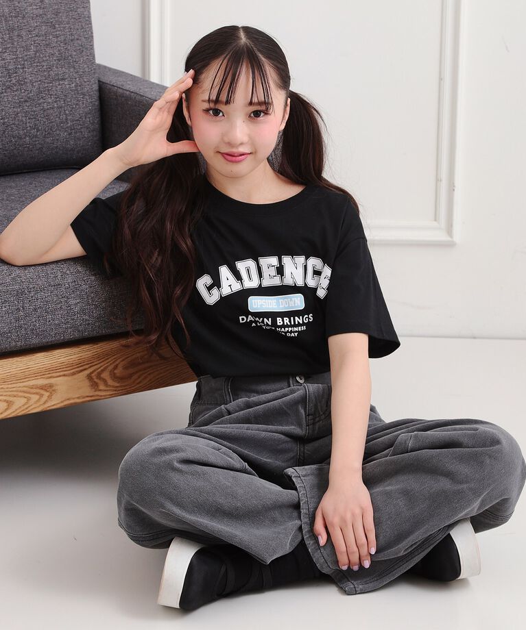 PINK-latte「カレッジプリントTシャツ」|Tシャツ・カットソー|