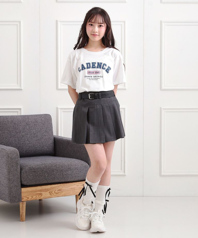 PINK-latte「カレッジプリントTシャツ」|Tシャツ・カットソー|