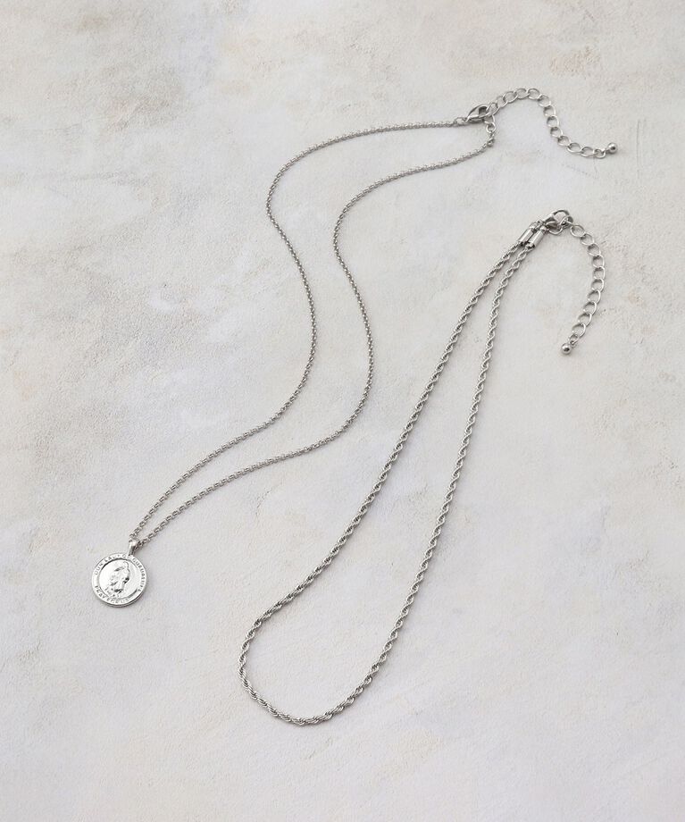 THE SHOP TK「2WAYコインネックレス」|ネックレス|