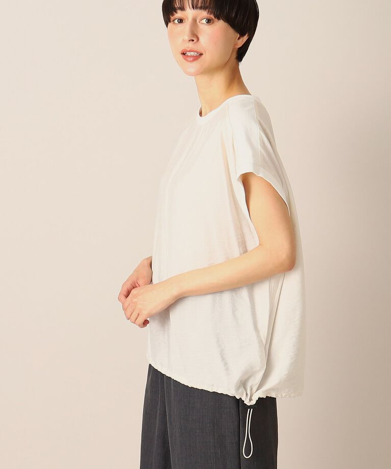 Dessin「【洗える】リブ付きドローコード付きブラウス（XS～L）」|シャツ・ブラウス|