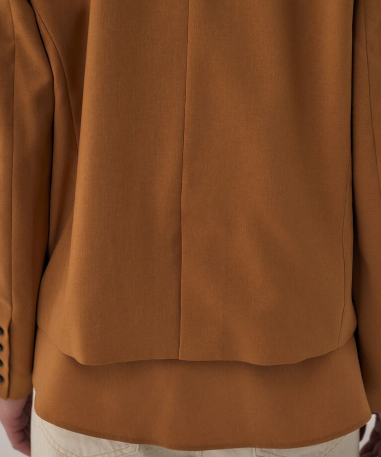 MOUSSY「リサイクルポリエステル使用ノーカラージャケット＆ペプラムベルトSET」|その他|
