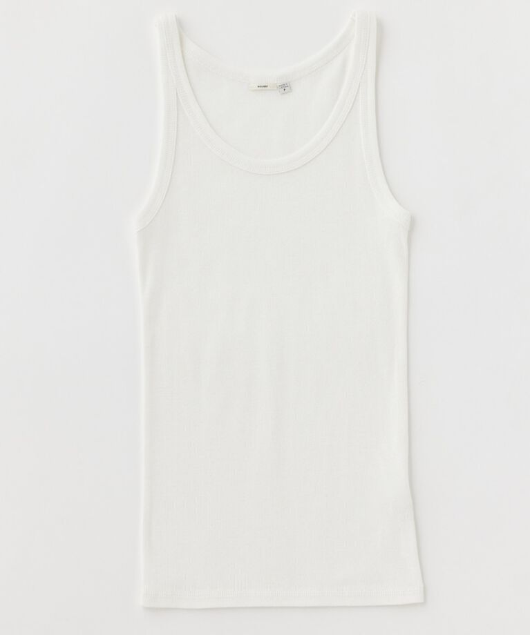 MOUSSY「BASIC RIB タンク」|タンクトップ|WHT